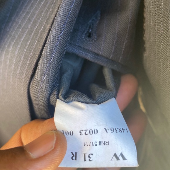 NW John Varvatos πΊπΈ π― Worsted Wool Suit, Sz 38R/31x32 - Picture 12 of 17